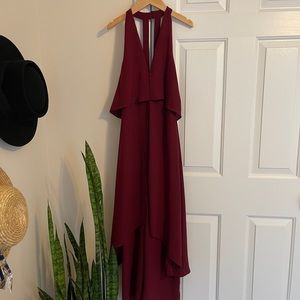 ASOS Burgundy Jumpsuit